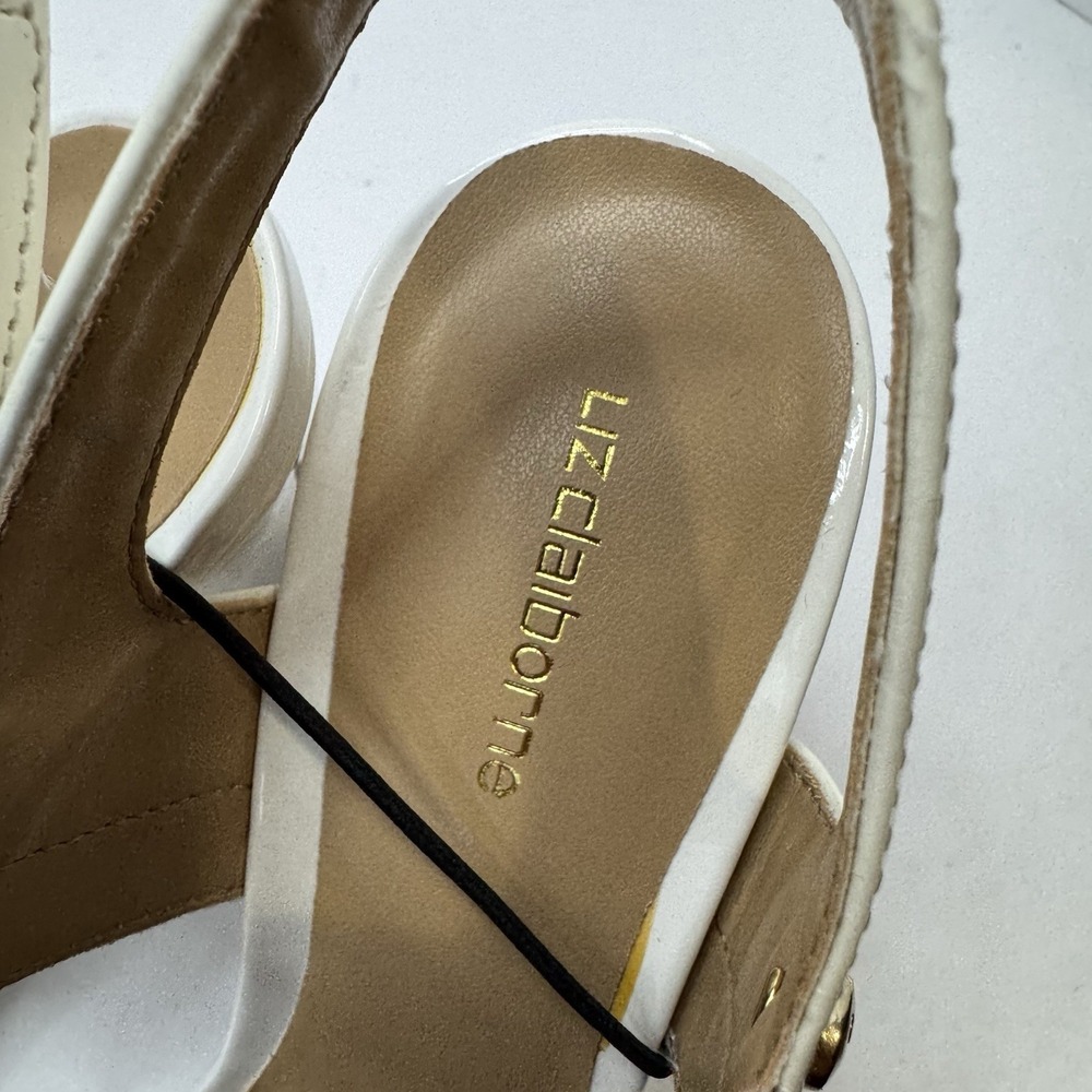 Liz Claiborne Dara Women's White Strappy Heels Size 6 M Medium BNIB - Picture 4 of 11